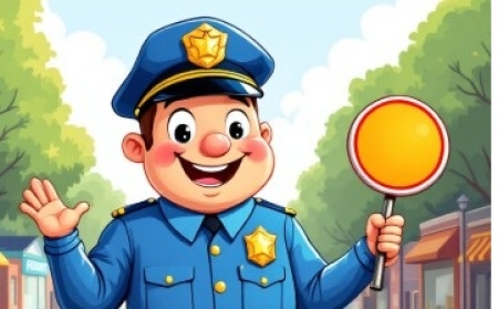 Początek roku  ''na sygnale'' czyli spotaknie z policjantami  